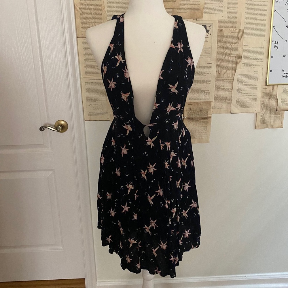 Backless Deep V Dress